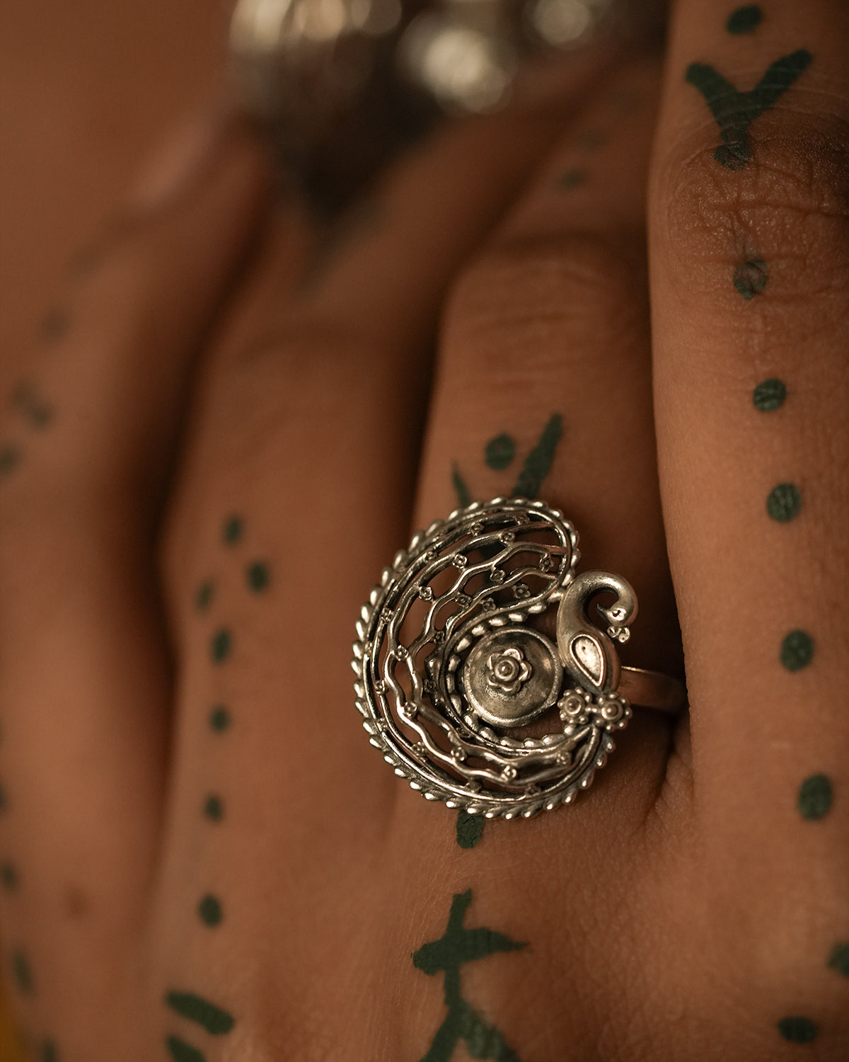 Kalapi Silver Finger Ring by MOHA