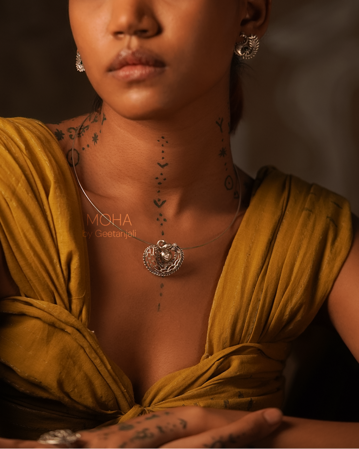 Kalapi Silver Pendant by Moha (Only Pendant)