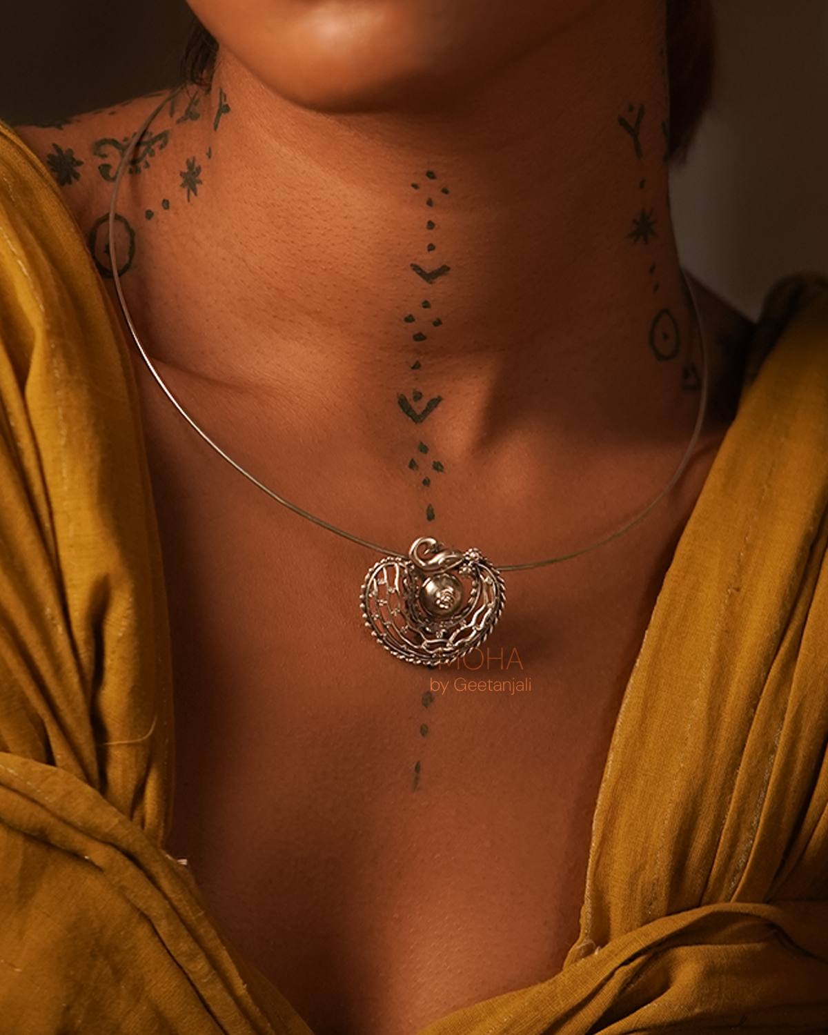 Kalapi Silver Necklace by MOHA