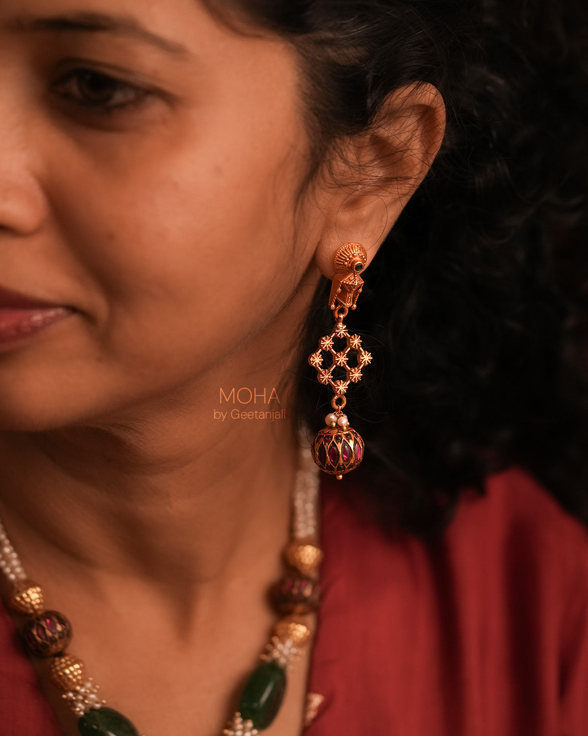 Kanakbala Silver Earrings by MOHA