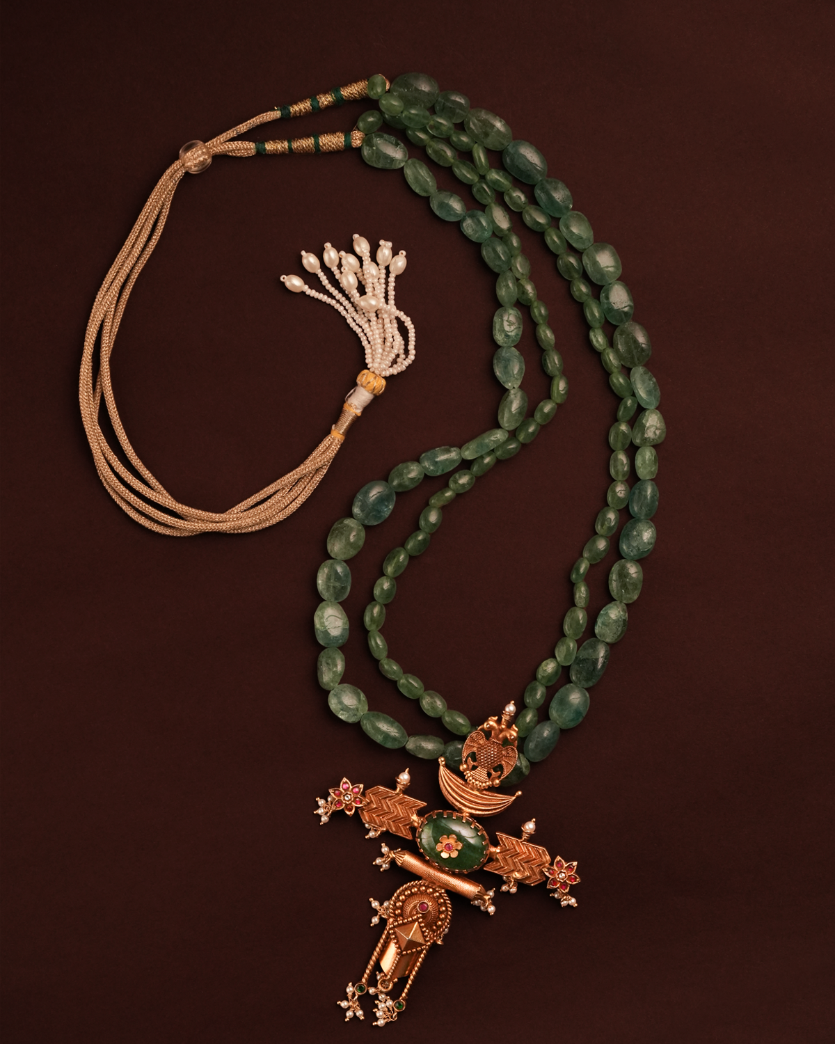Kanakmayuri Silver Necklace by MOHA