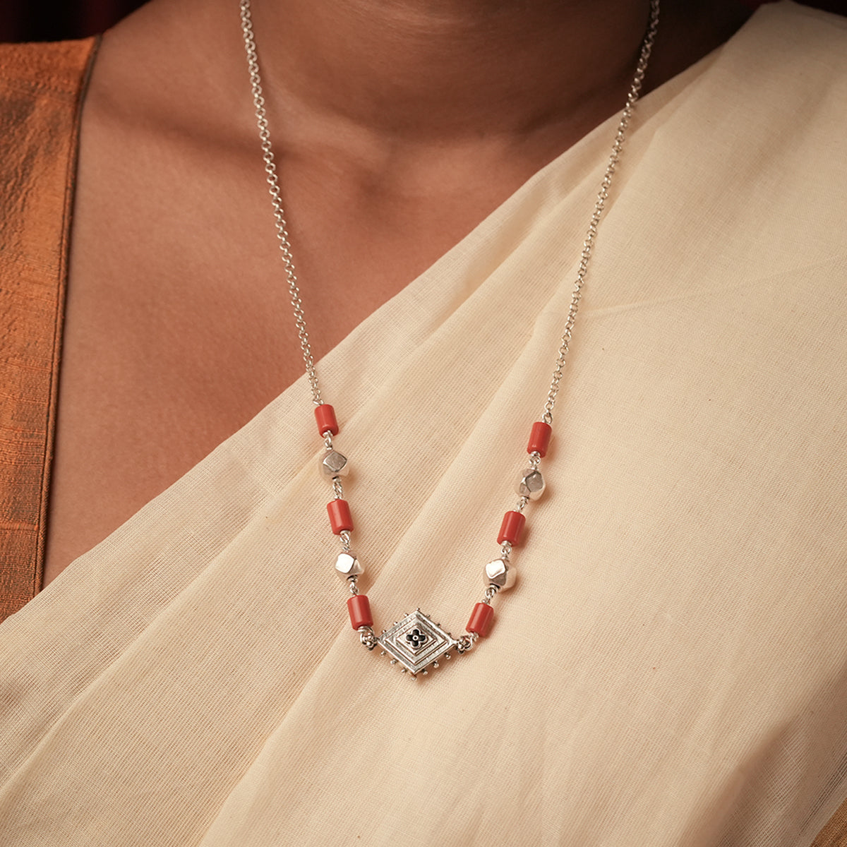 Kashi Taali Silver Chain By MOHA