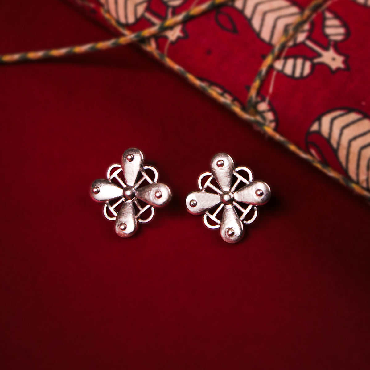 keya silver earrings by moha