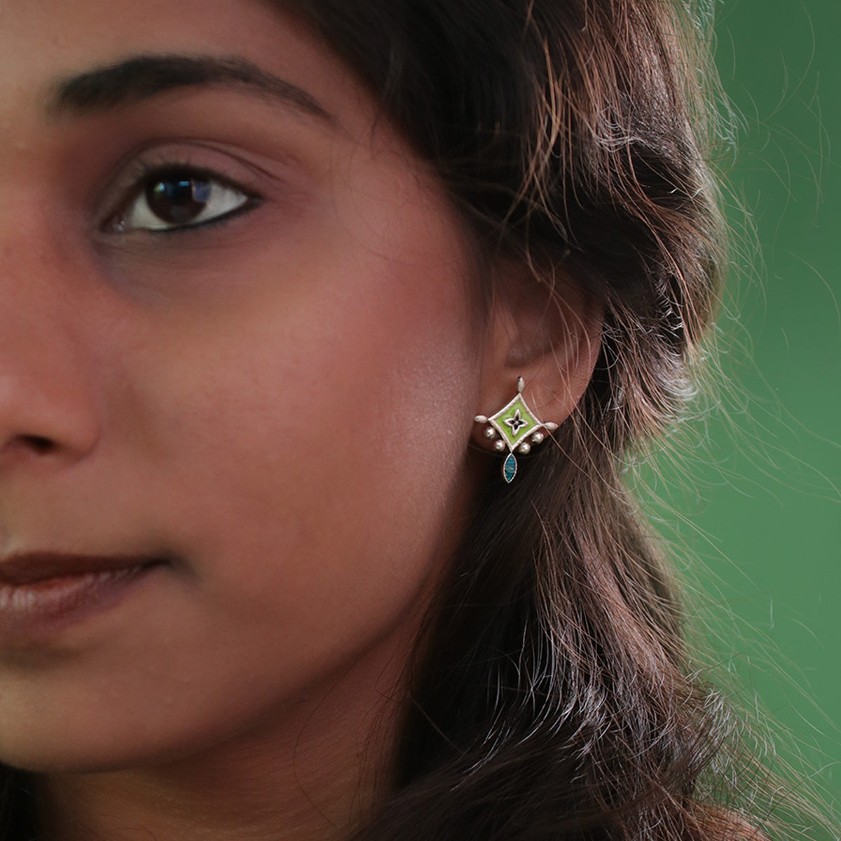kriti silver earrings by moha