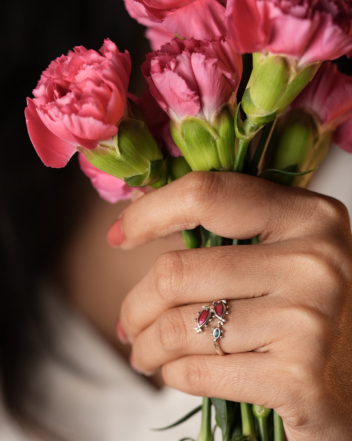 Kritika Silver Finger Ring by MOHA