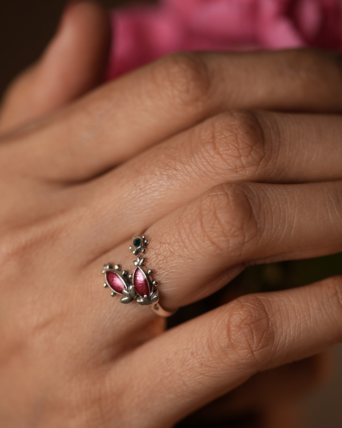 Kritika Silver Finger Ring by MOHA