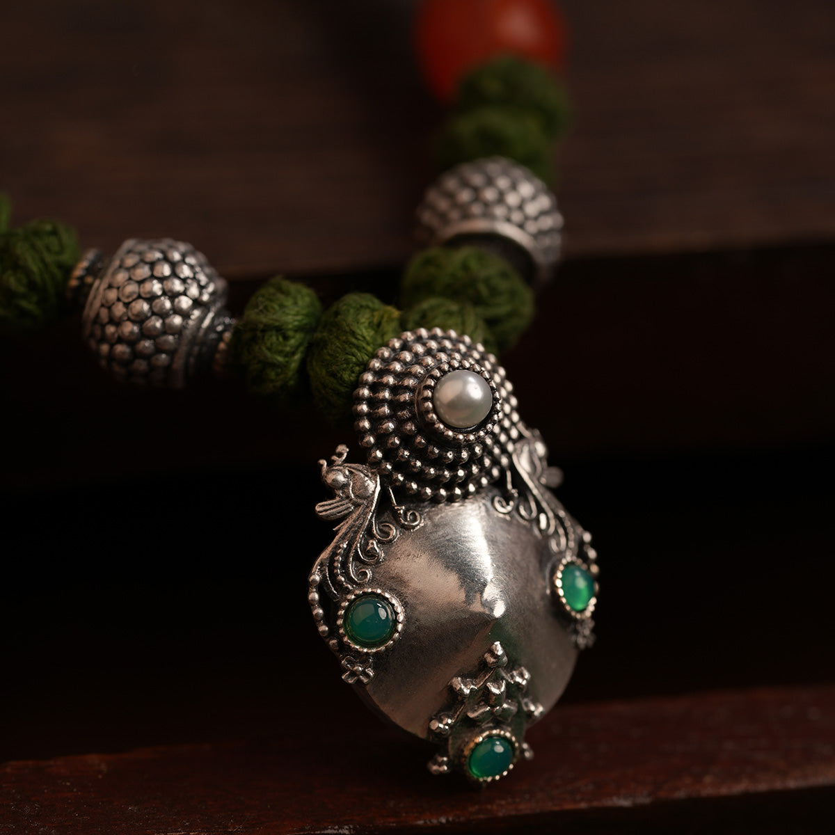 kunti silver earrings