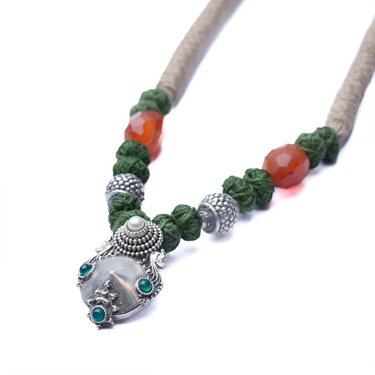 kunti silver earrings