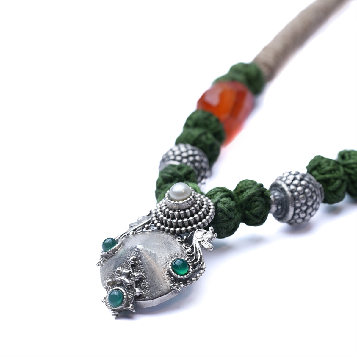 kunti silver earrings