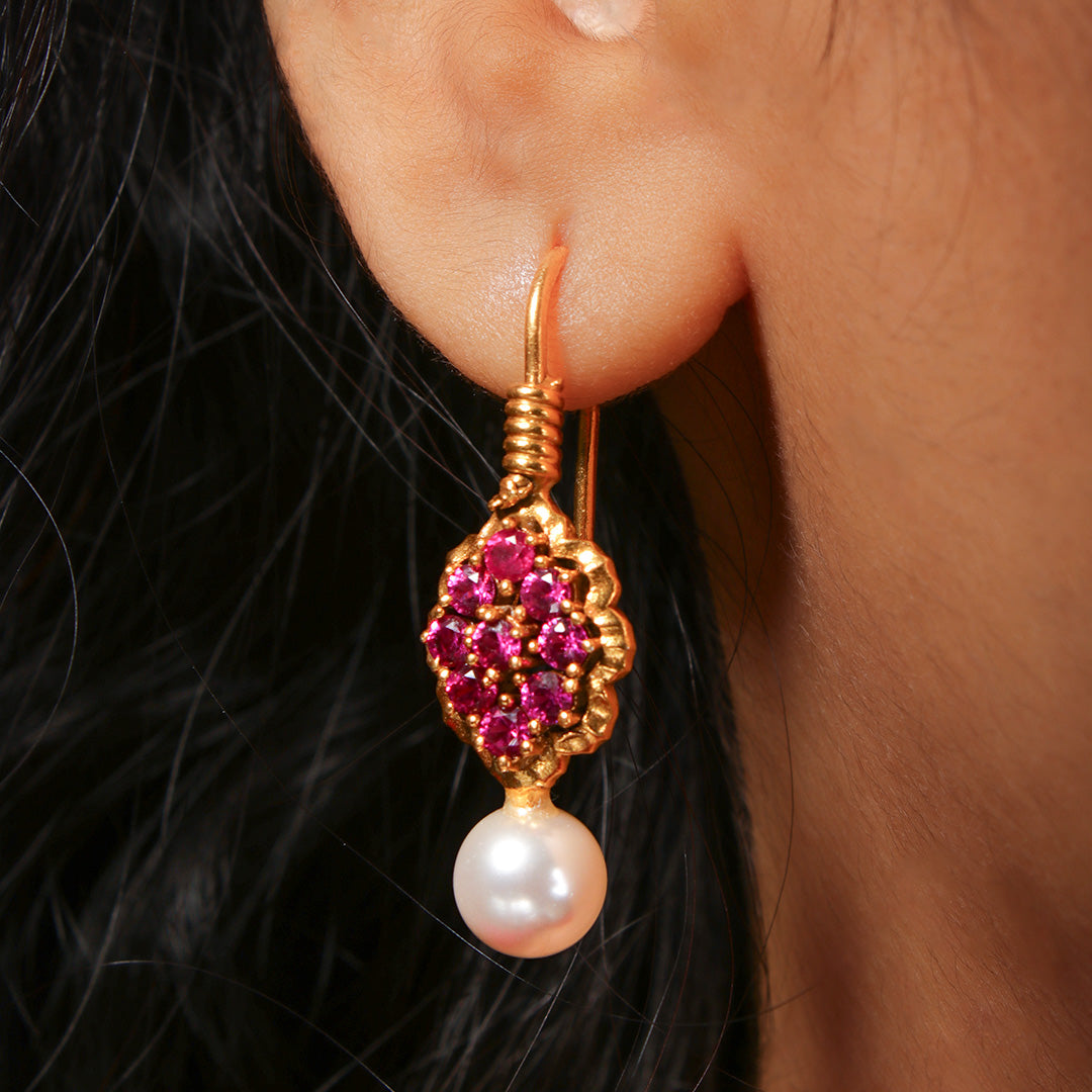 kusum silver earrings by moha