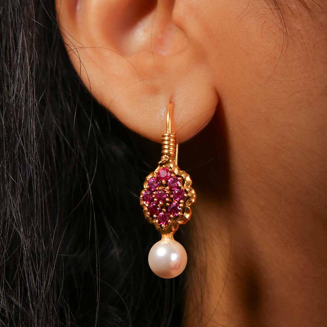 kusum silver earrings by moha