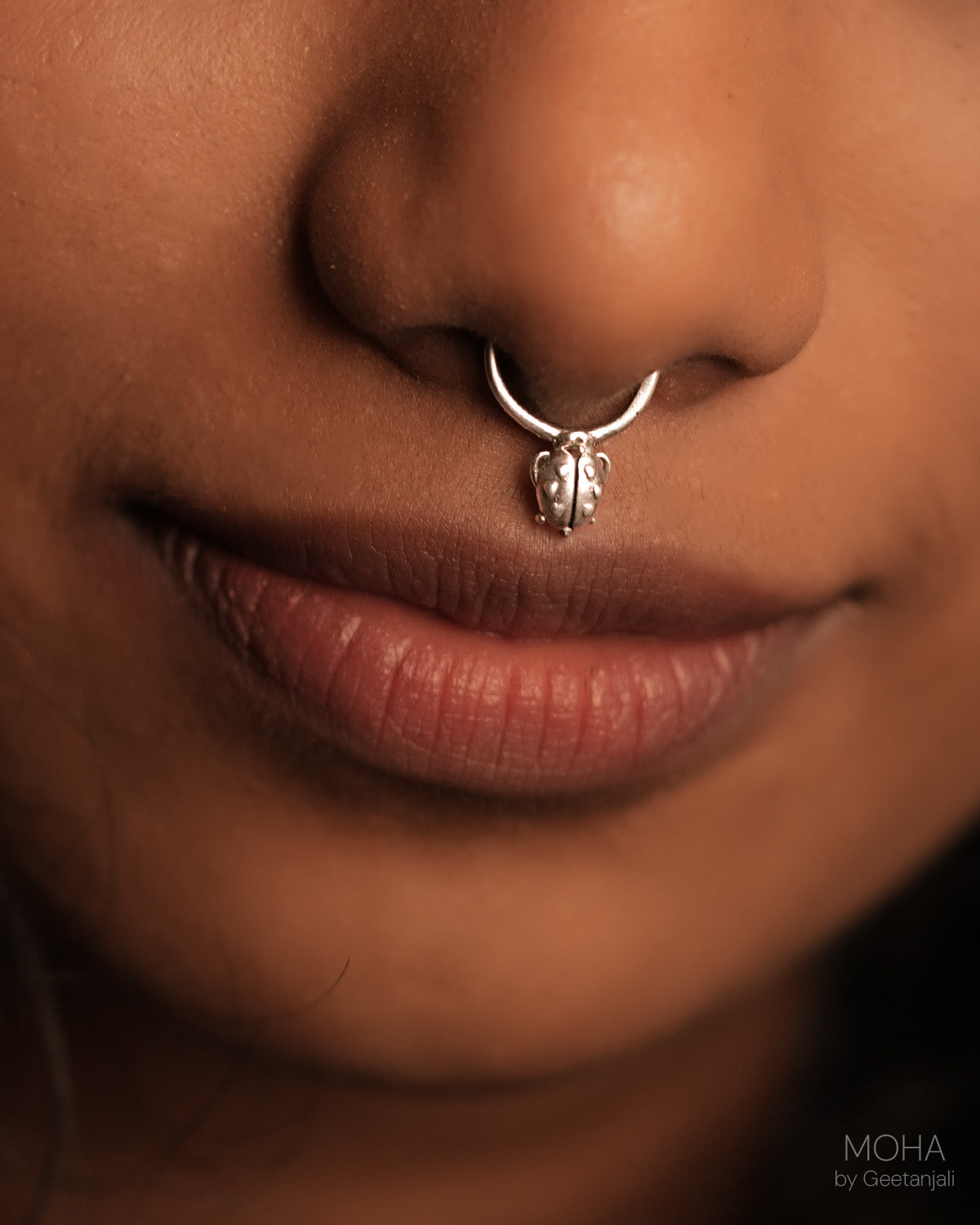 Ladybug Silver Septum by MOHA