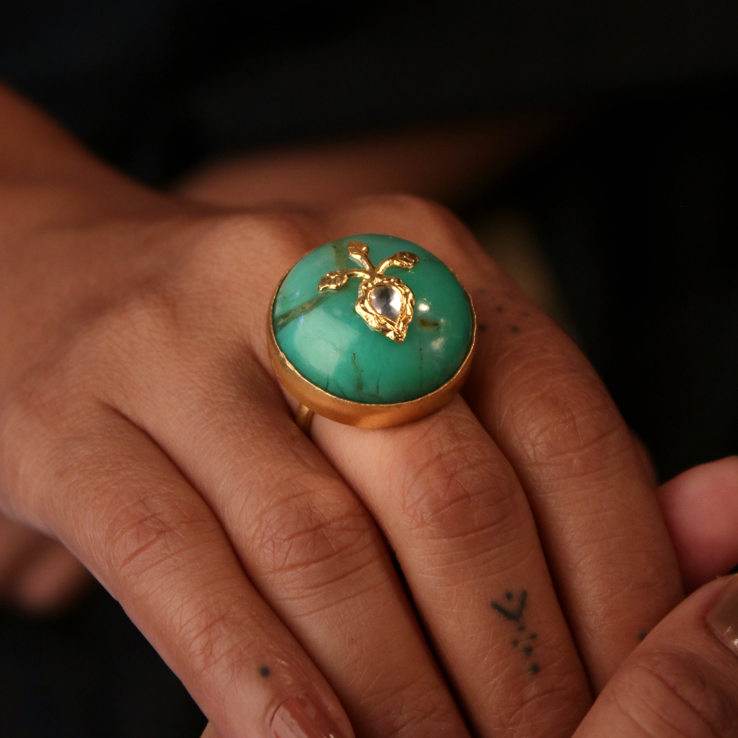 Harita Silver Finger Ring by MOHA