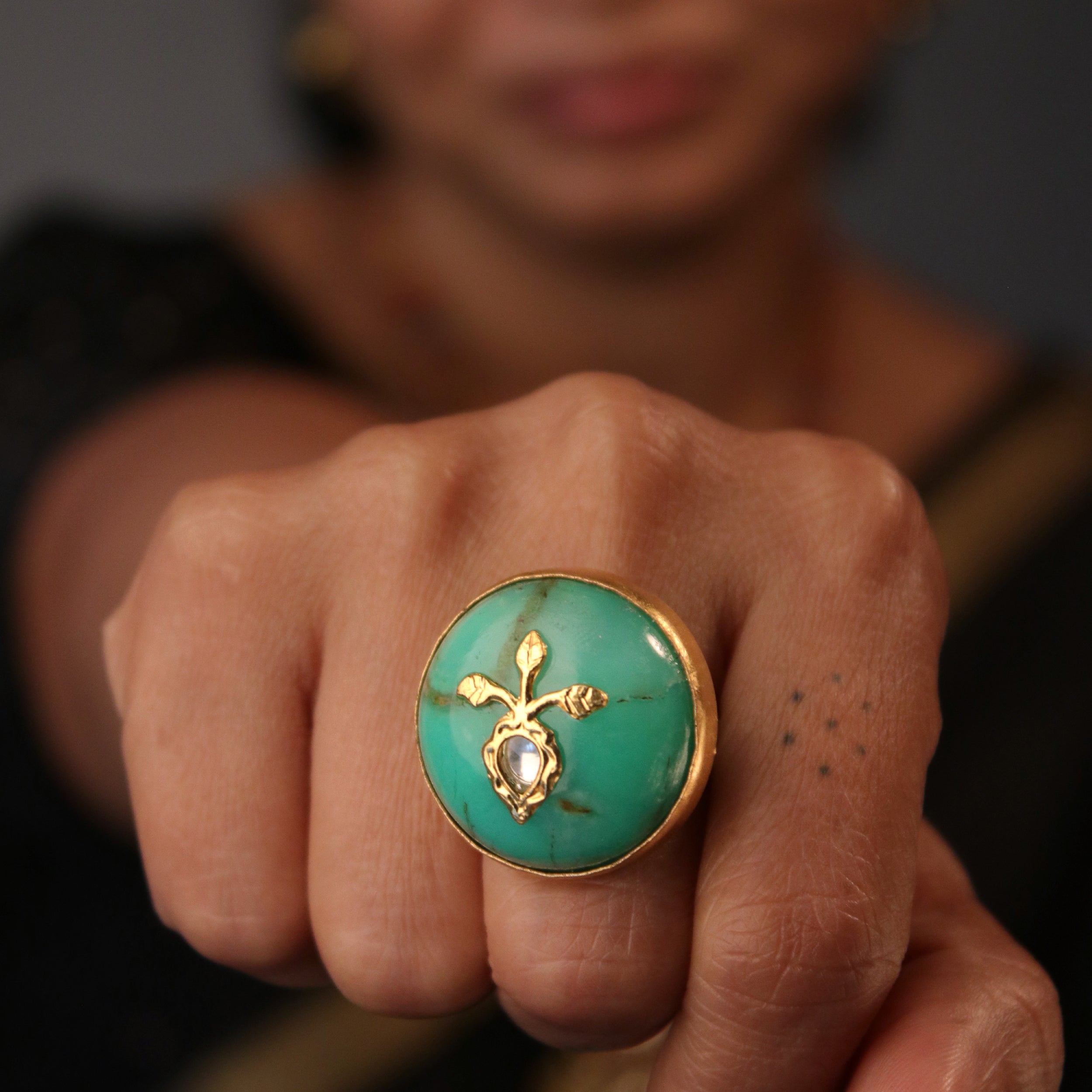 Harita Silver Finger Ring by MOHA