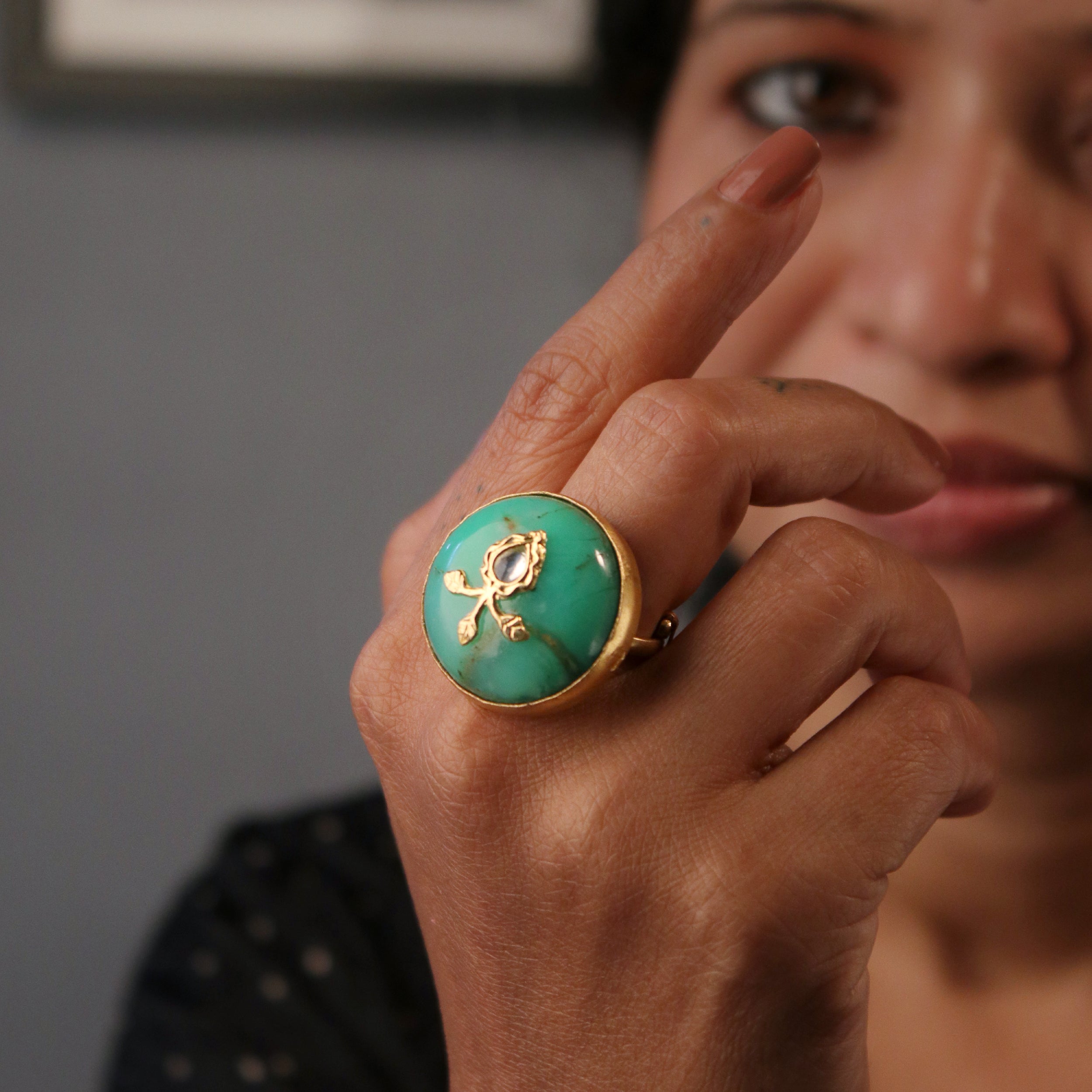 Harita Silver Finger Ring by MOHA