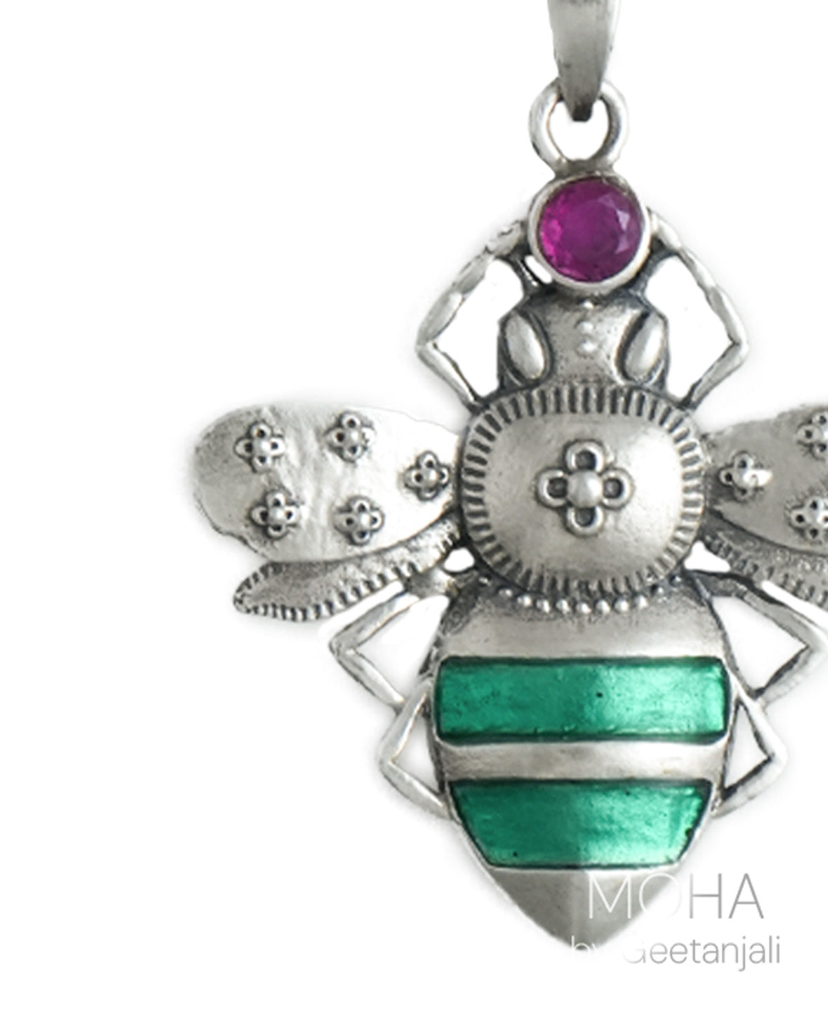 Madhu Silver Pendant by Moha (Only Pendant)