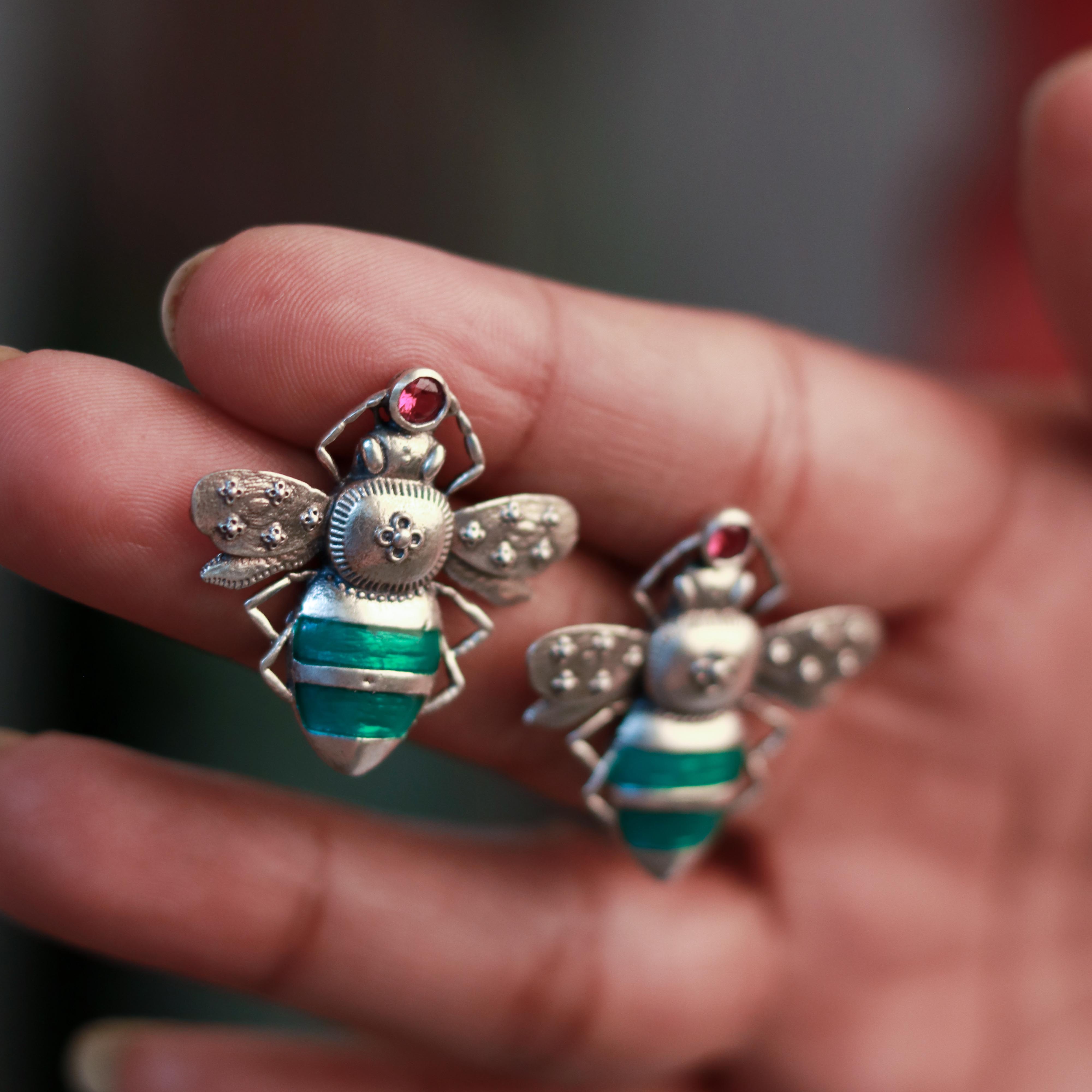 madhu silver earrings by moha