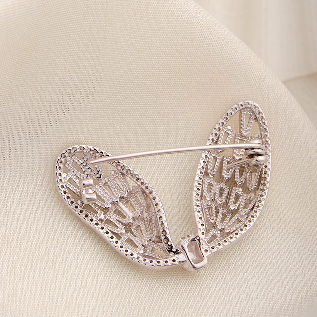 Magical Wings Silver Brooch By MOHA