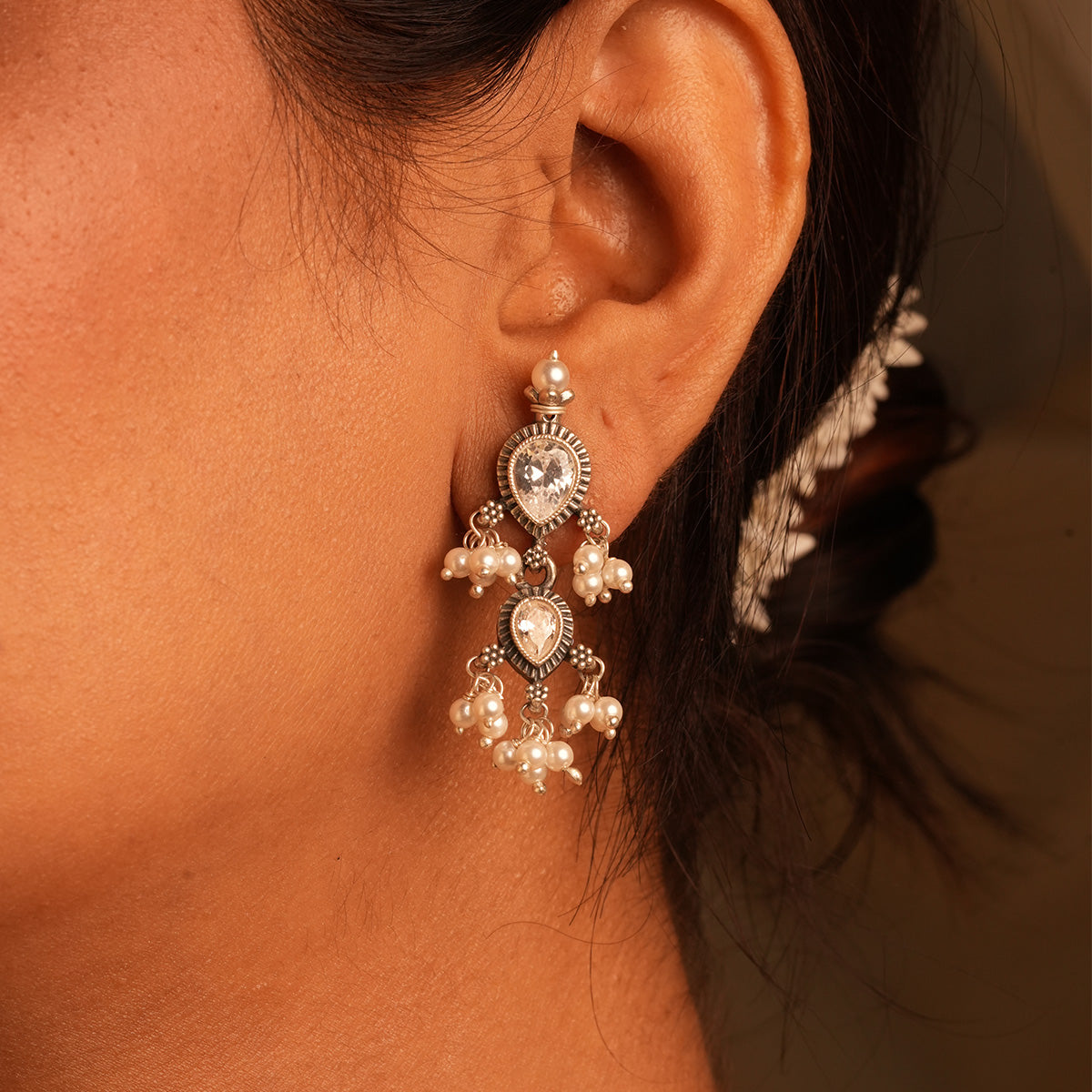 maharashtrian tanmani silver necklace white by moha