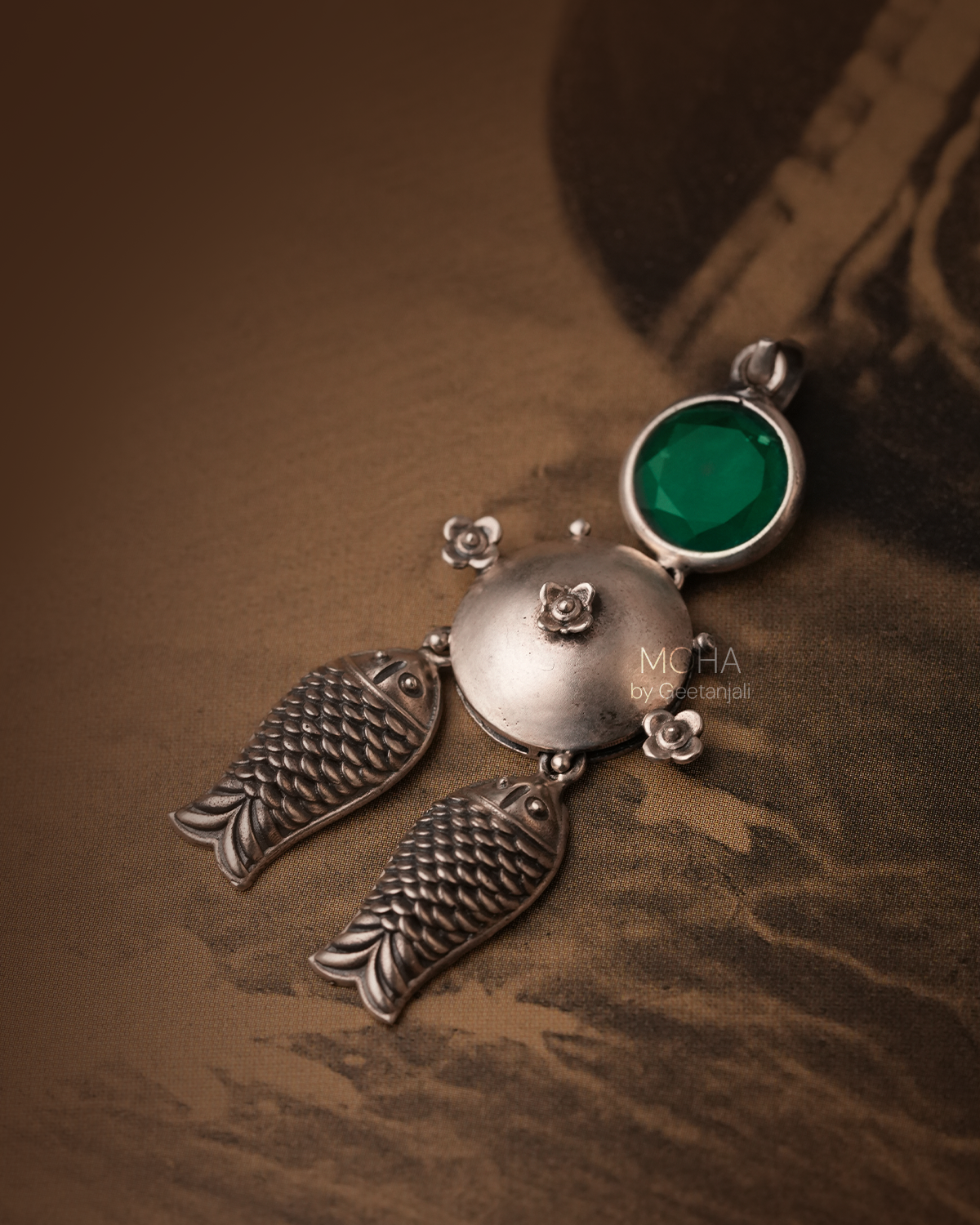 Mahaseer Silver Pendant by MOHA (Only Pendant)