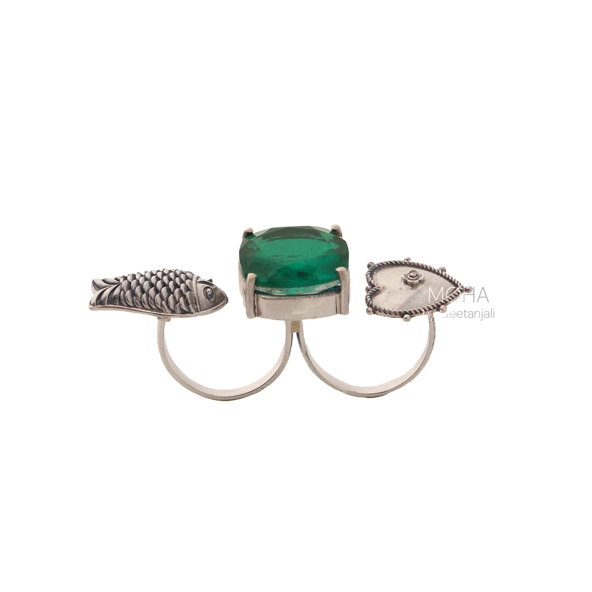 Mahaseer Double Finger Ring by MOHA