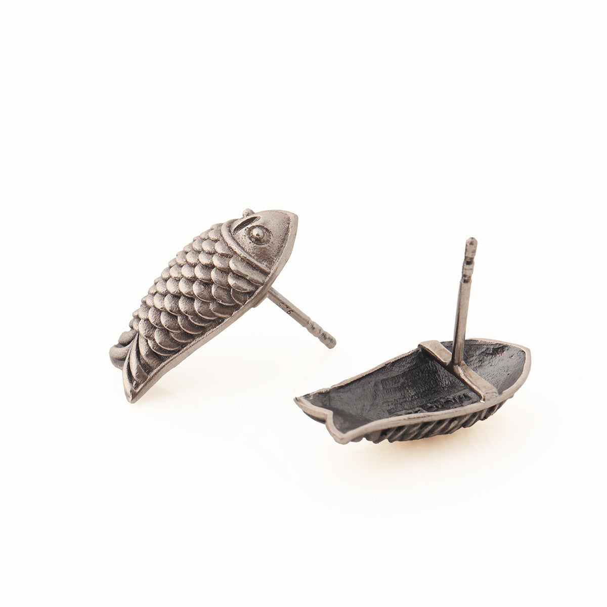 mahaseer silver earrings by moha