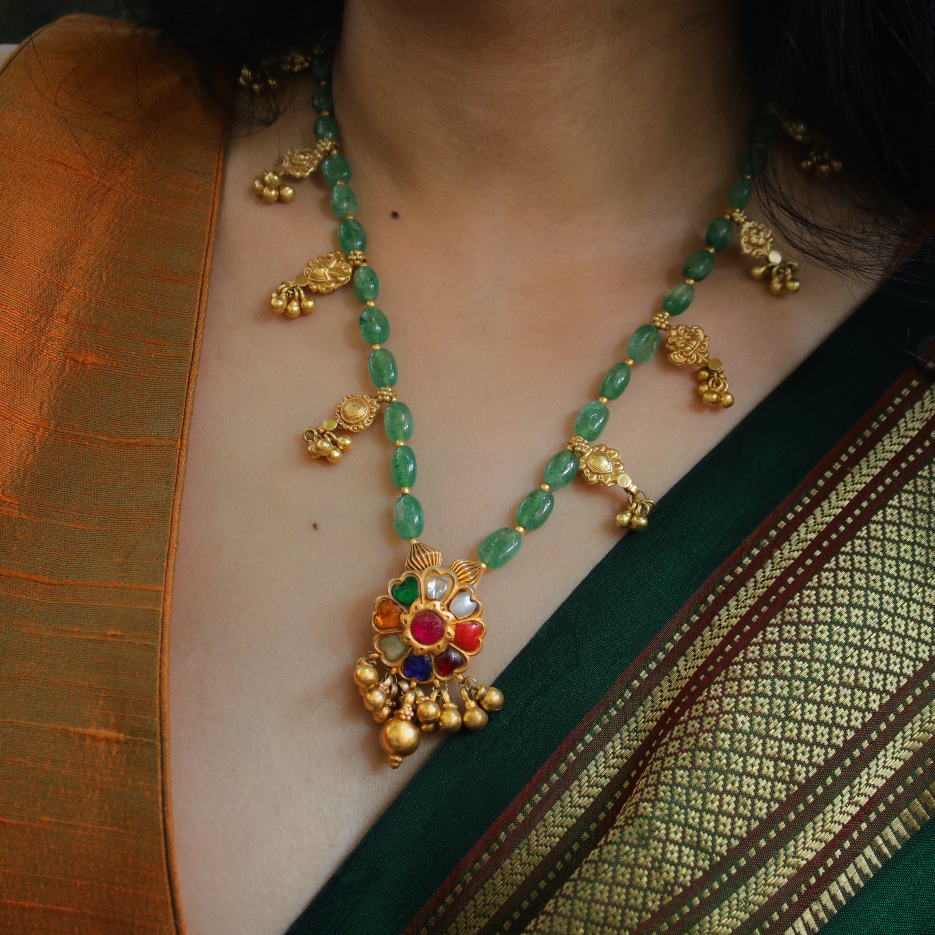 Maithili Silver Necklace by MOHA