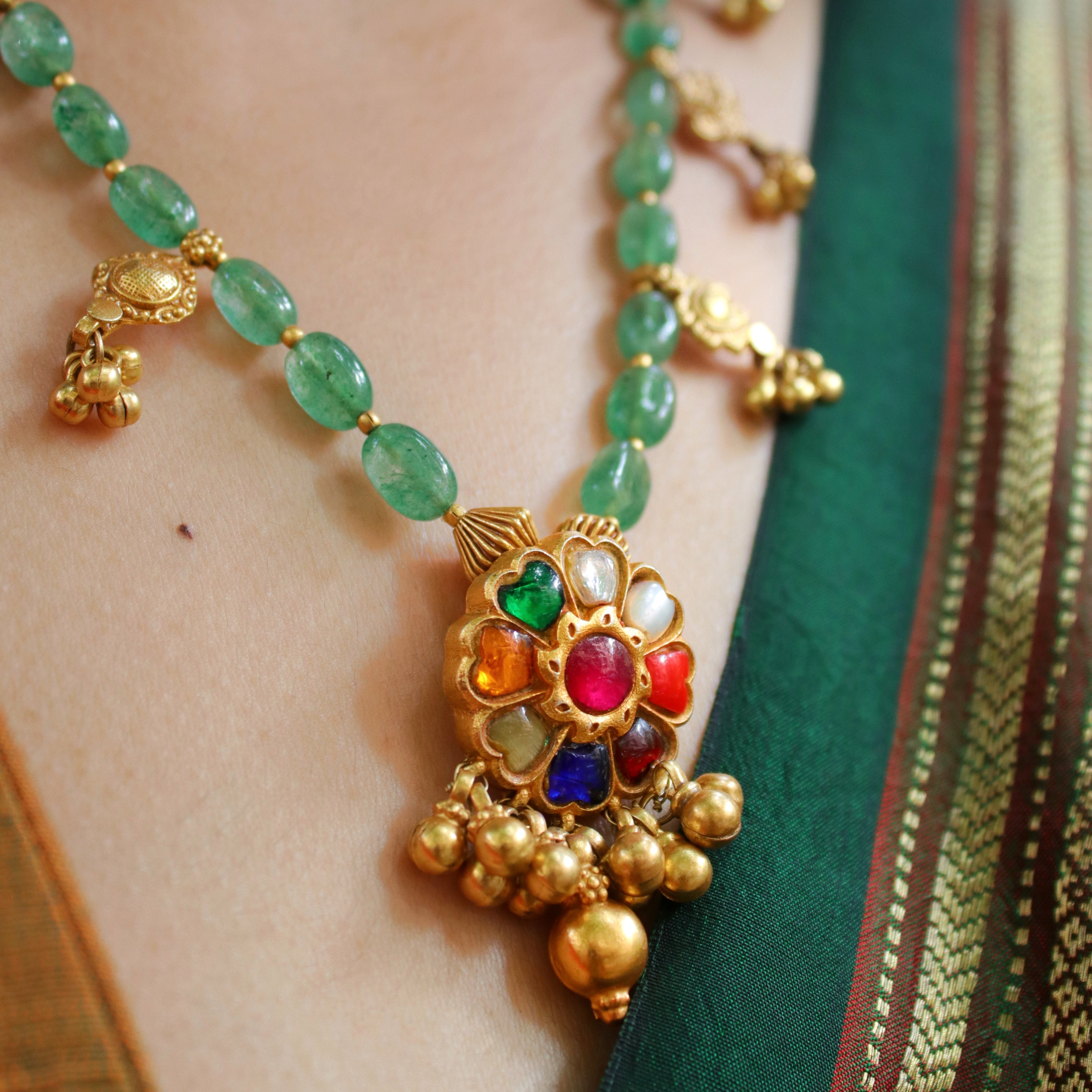 Maithili Silver Necklace by MOHA