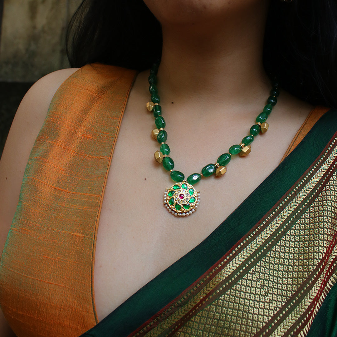 Malini Silver Necklace by MOHA