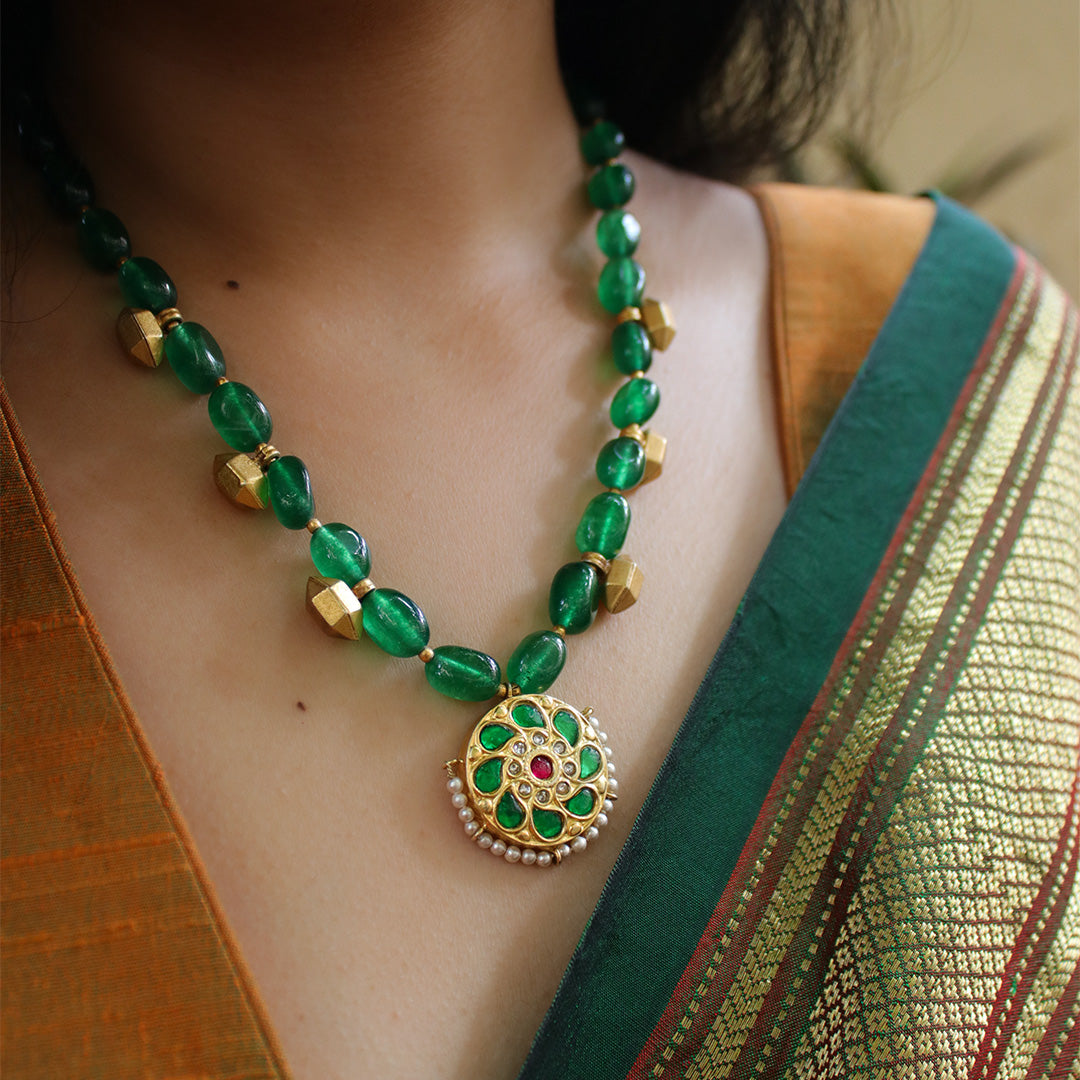 Malini Silver Necklace by MOHA