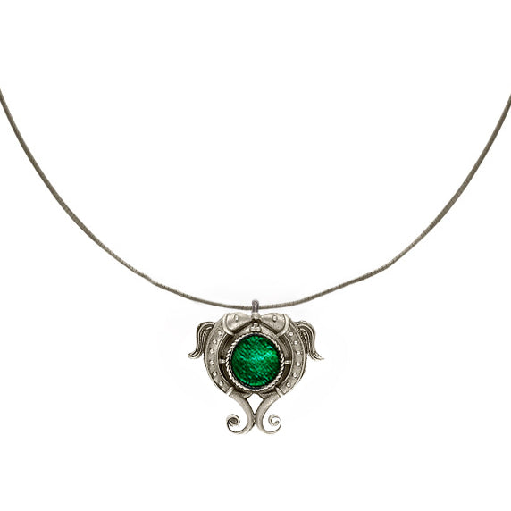 matsya silver pendant with chain by moha