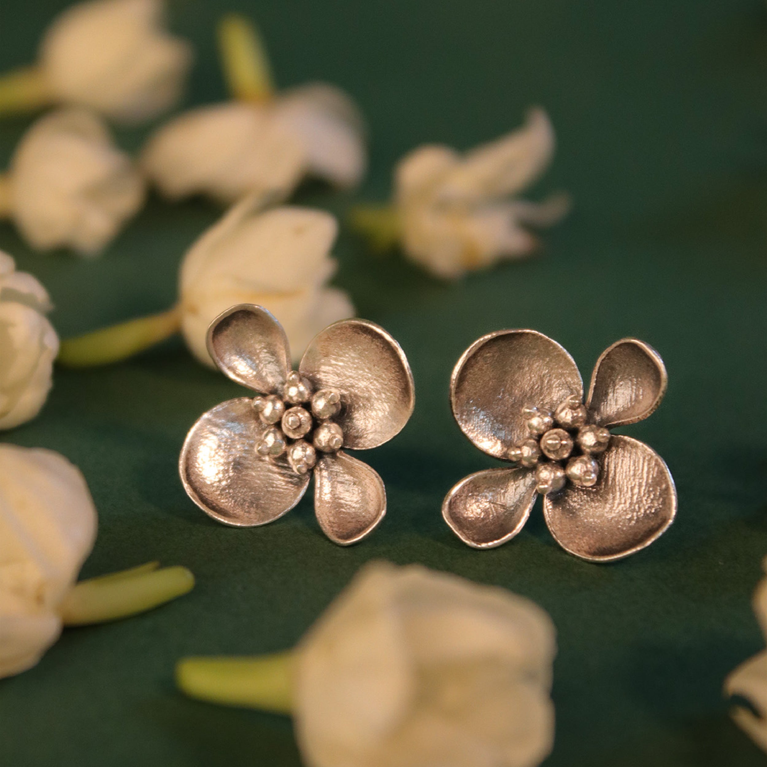 maya silver earrings by moha