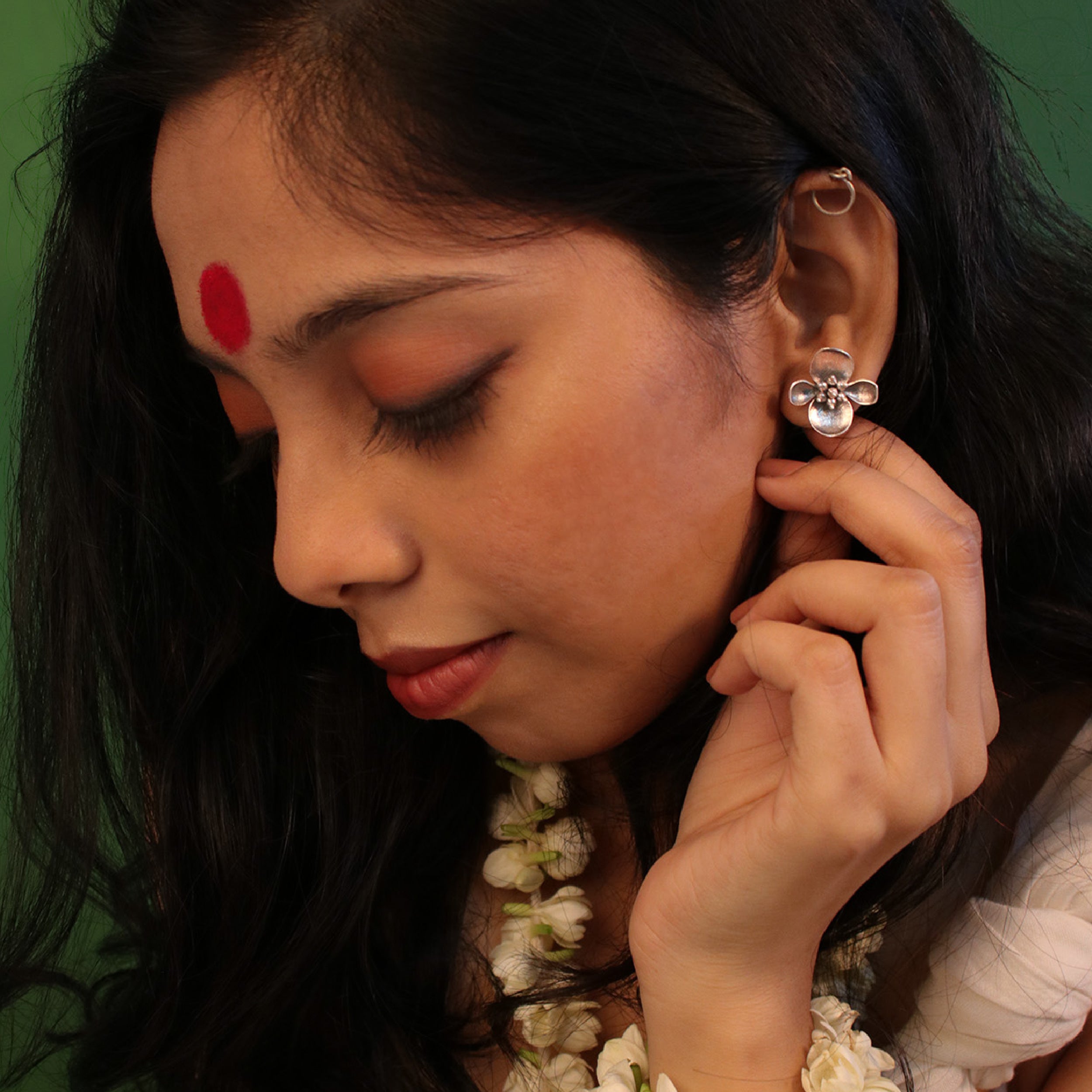 maya silver earrings by moha