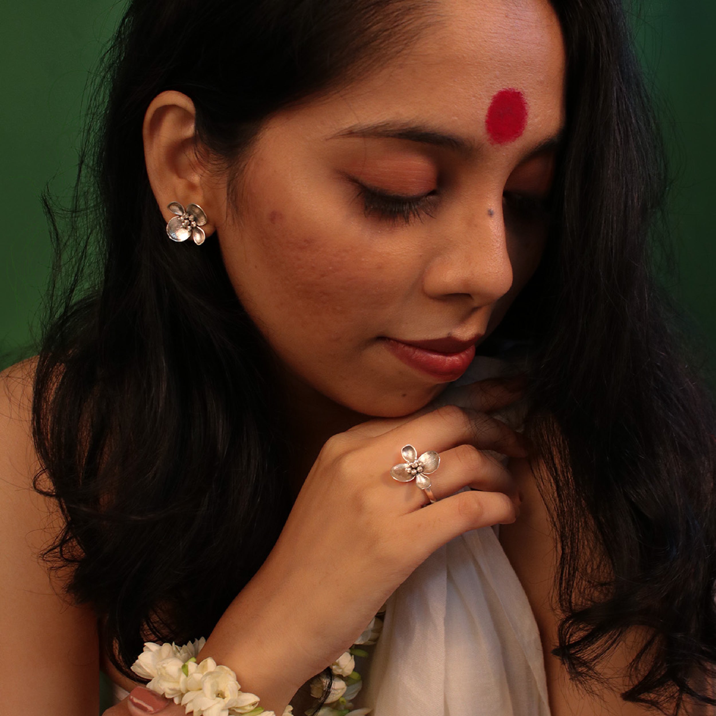 maya silver earrings by moha