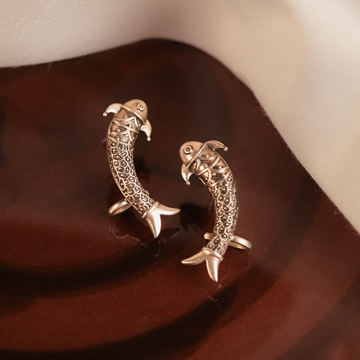 Buy Mermaid Silver Earcuffs by Moha Online by MOHA