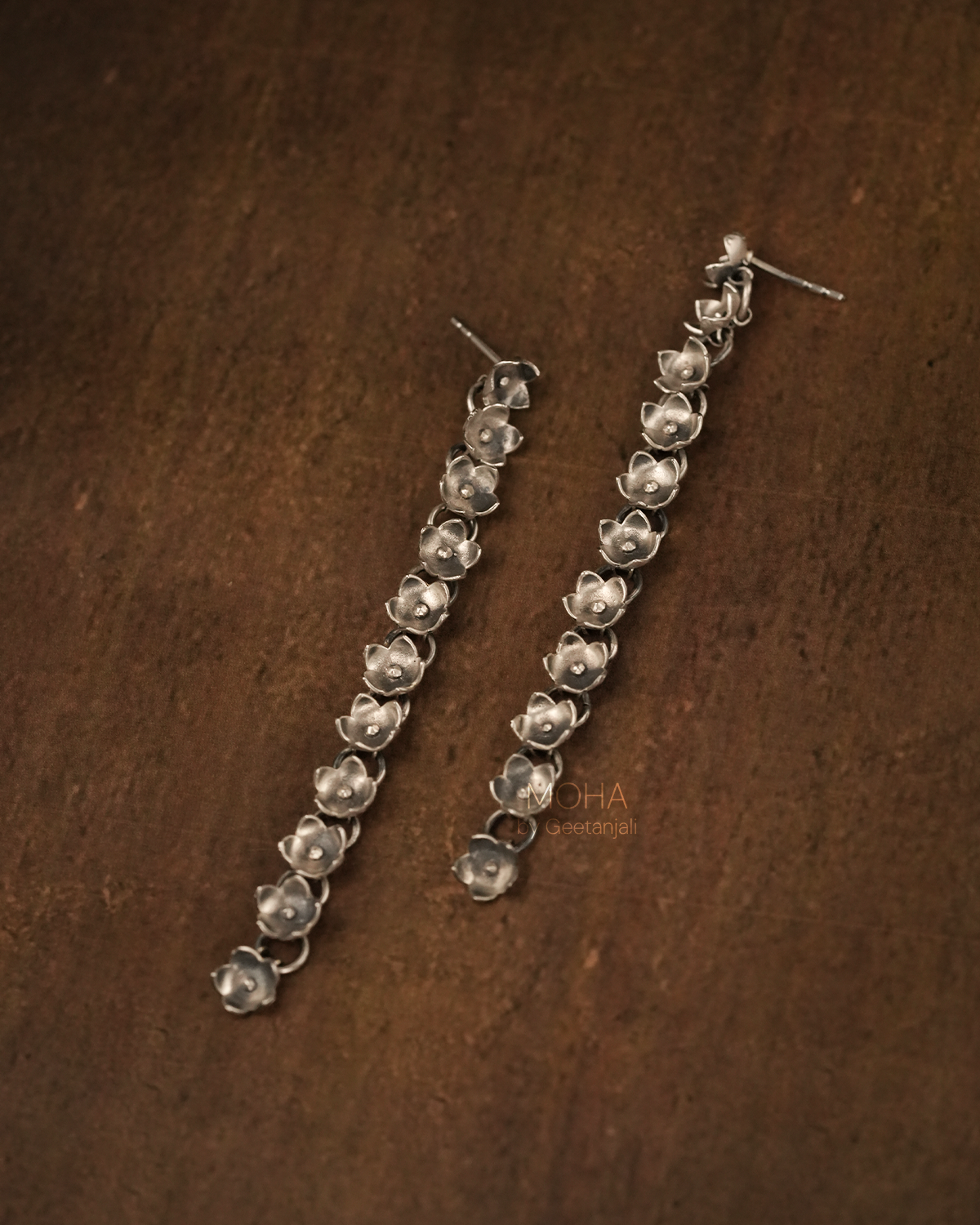Mogra Silver Earrings by MOHA