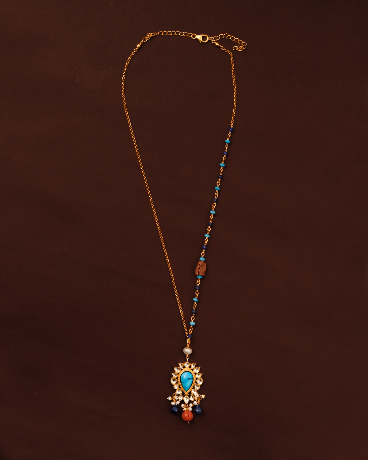Mohini Silver Pendant with Chain by MOHA
