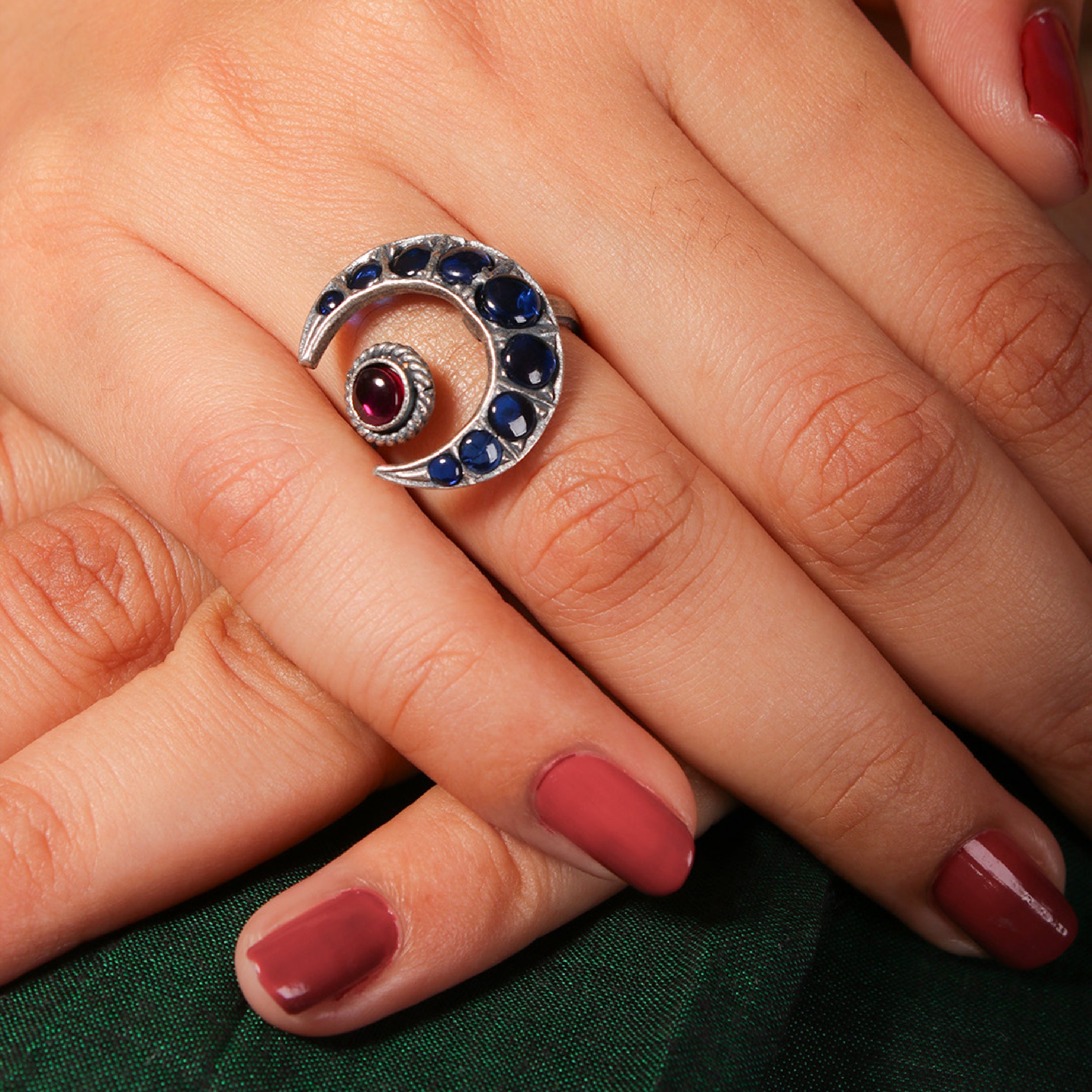 Chakor Silver Finger Ring by MOHA