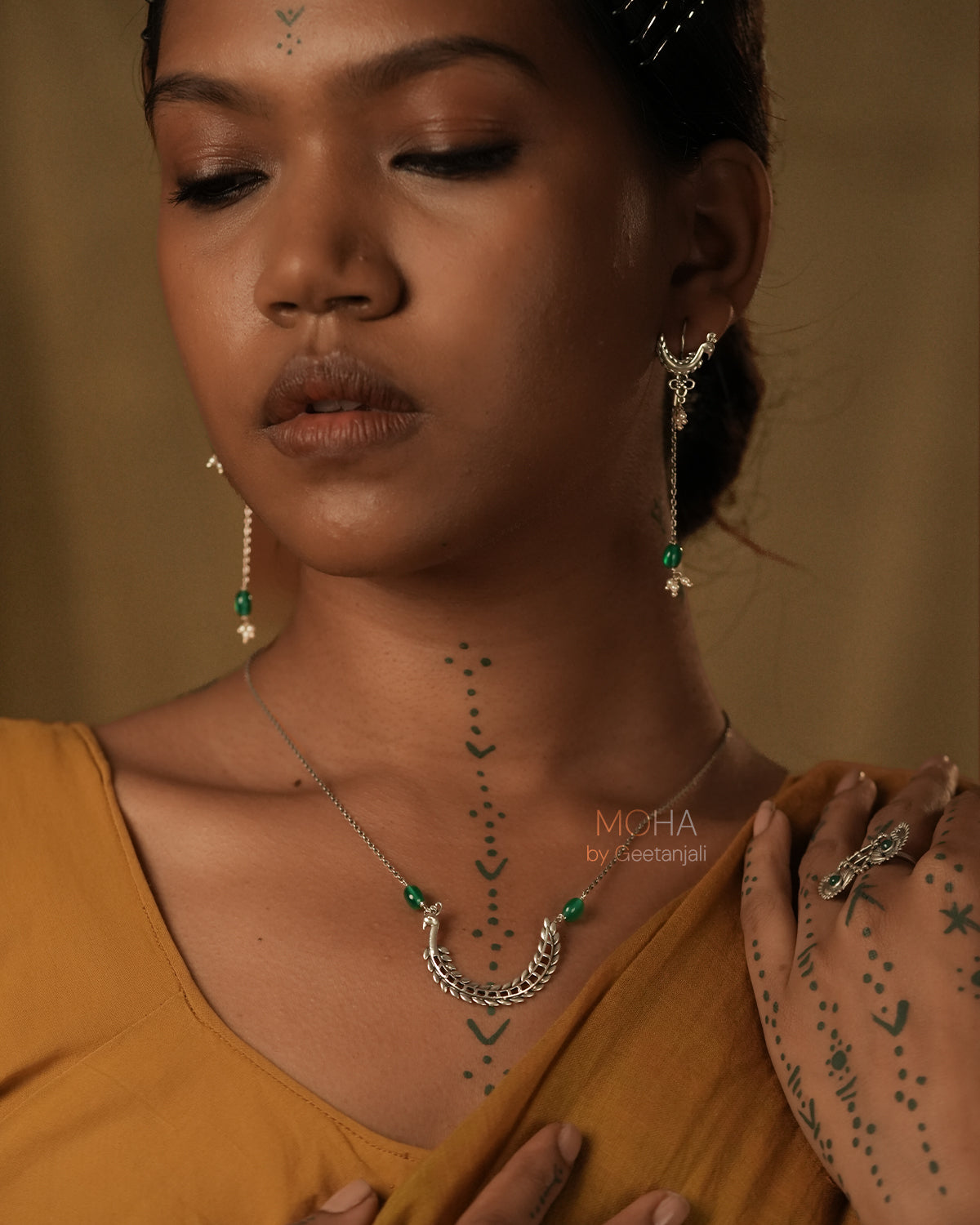 Mor Silver Pendant with chain by MOHA