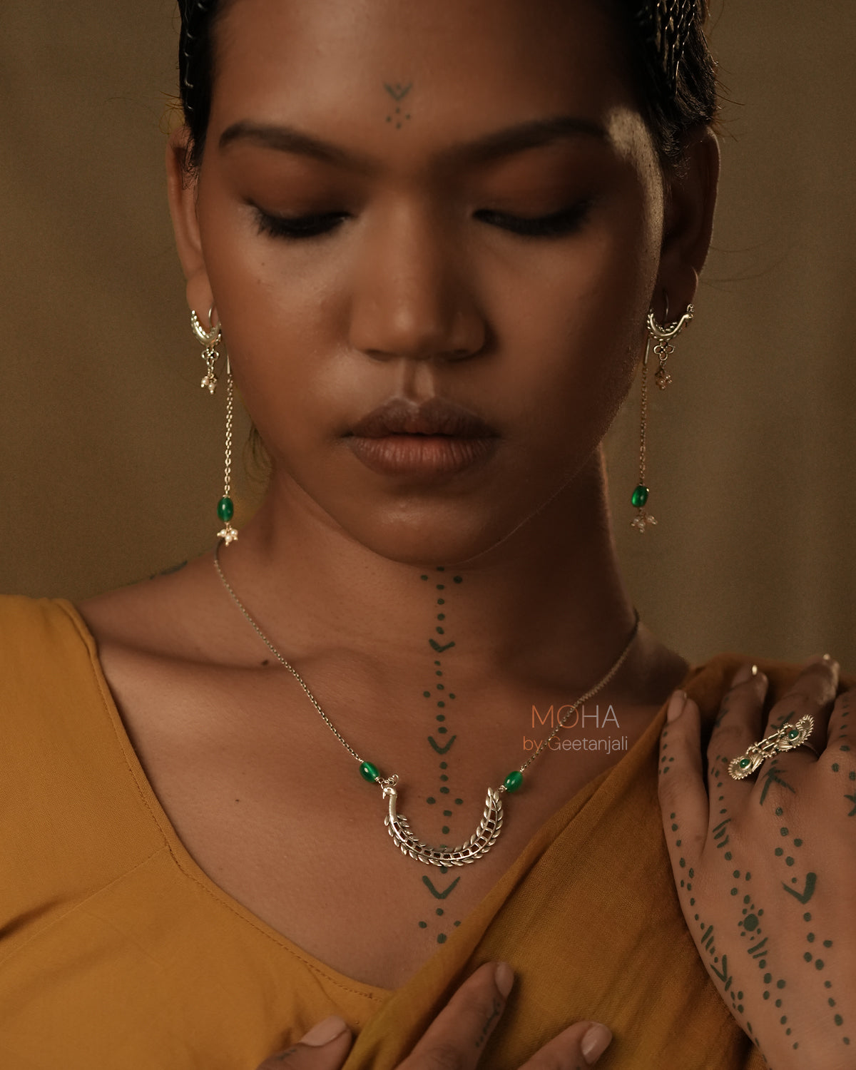 Mor Silver Pendant with chain by MOHA