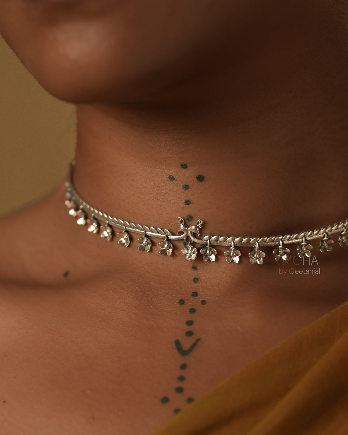 Mora Silver Choker Necklace by MOHA
