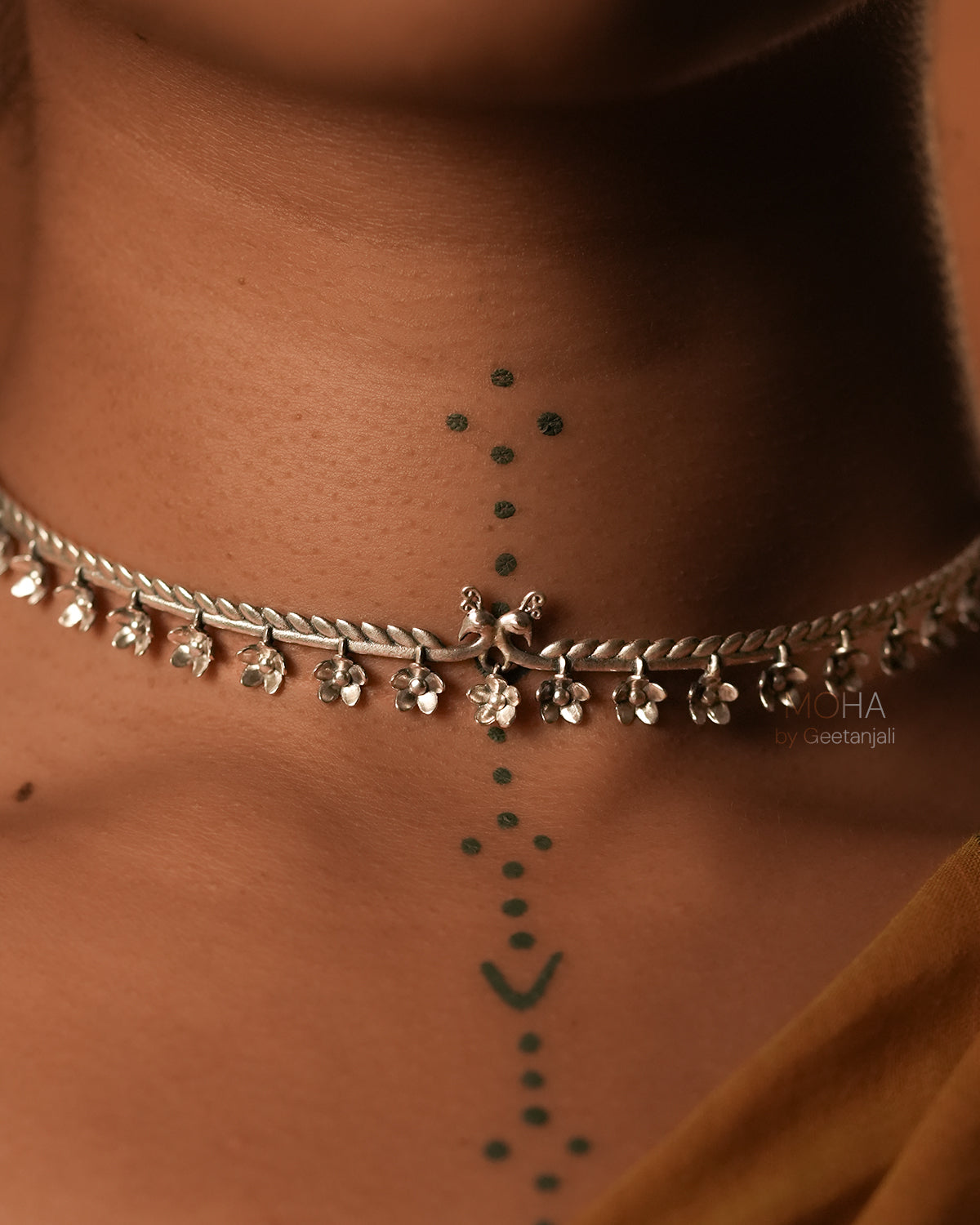 Mora Silver Choker Necklace by MOHA