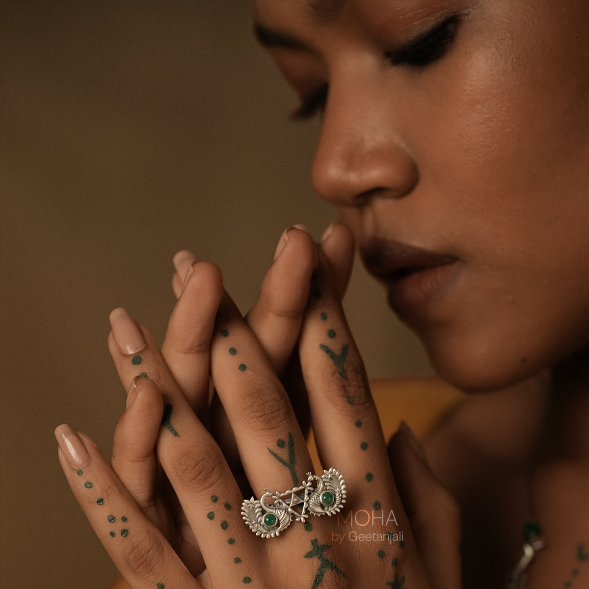 Morika Silver Finger Ring by MOHA