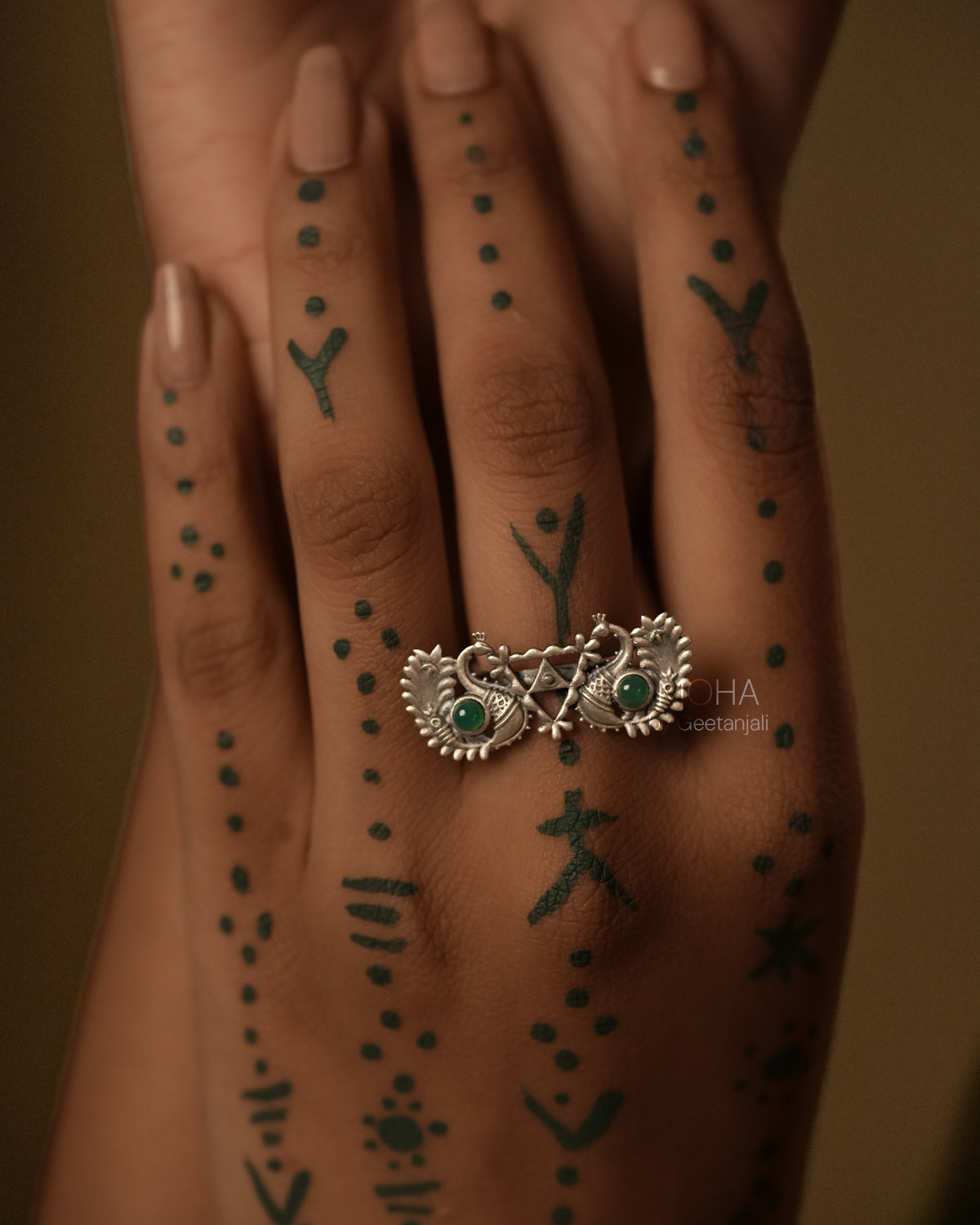 Morika Silver Finger Ring by MOHA