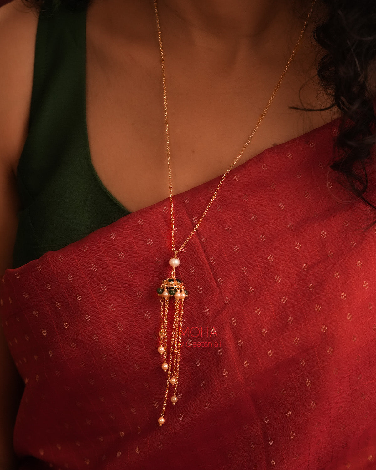 Motinoor Silver Pendant with Chain by MOHA