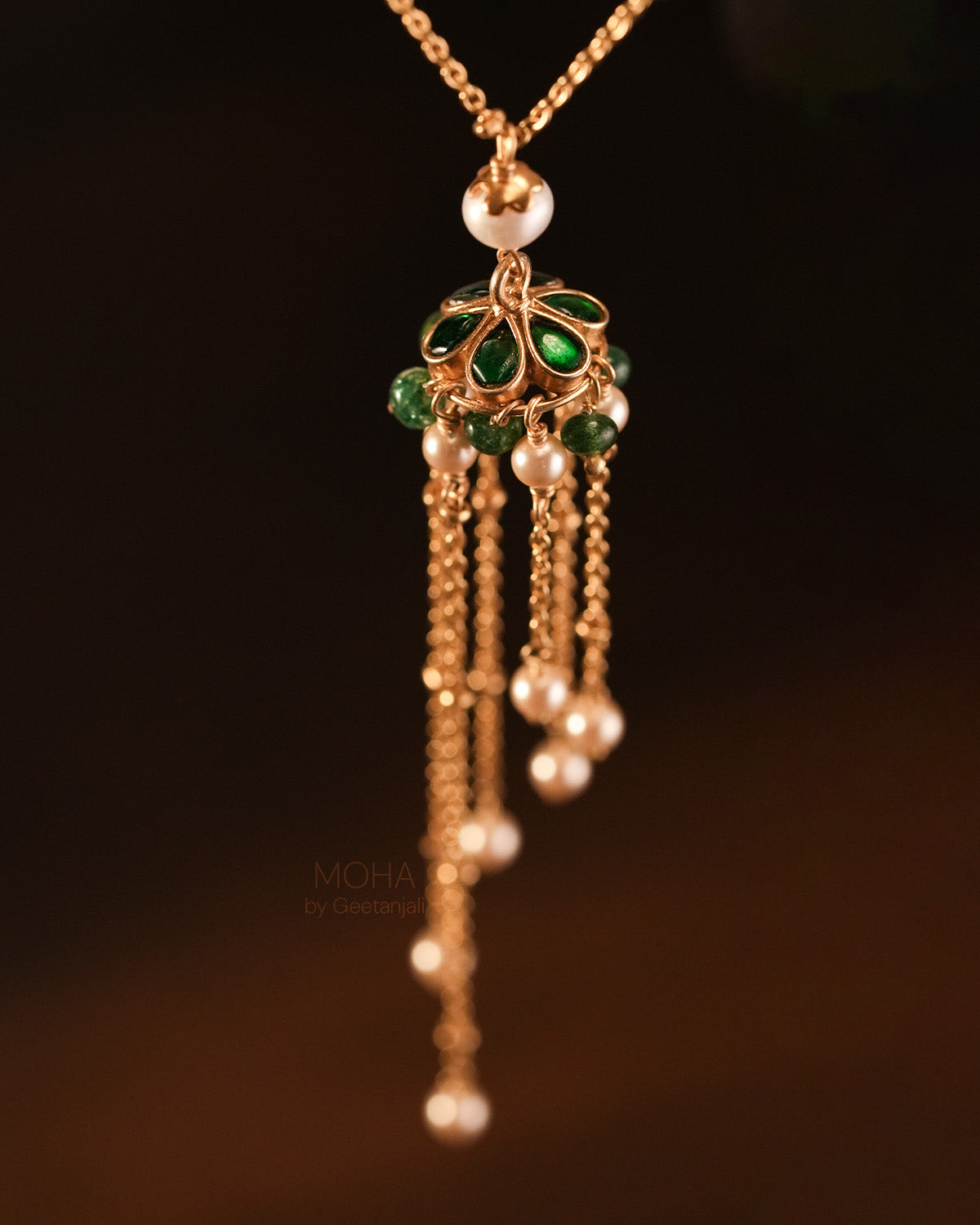 Motinoor Silver Pendant with Chain by MOHA