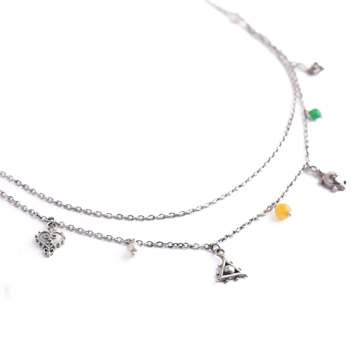 nakshatra silver charms necklace by moha