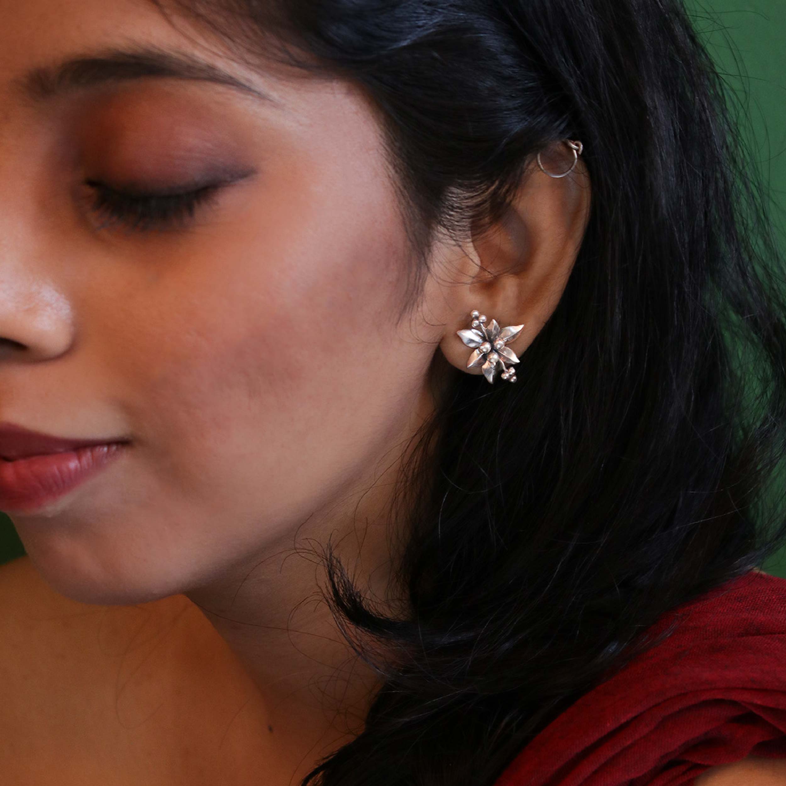 nargis silver earrings by moha