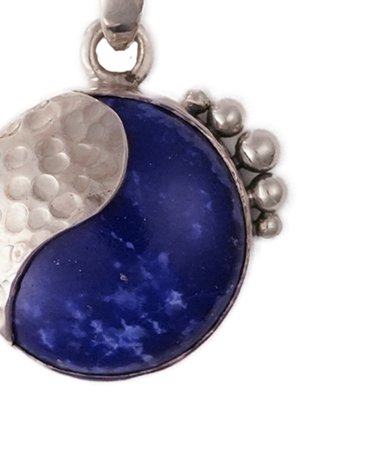 Neel Silver Pendant with Lapiz Lazuli Stone by Moha (Only Pendant)