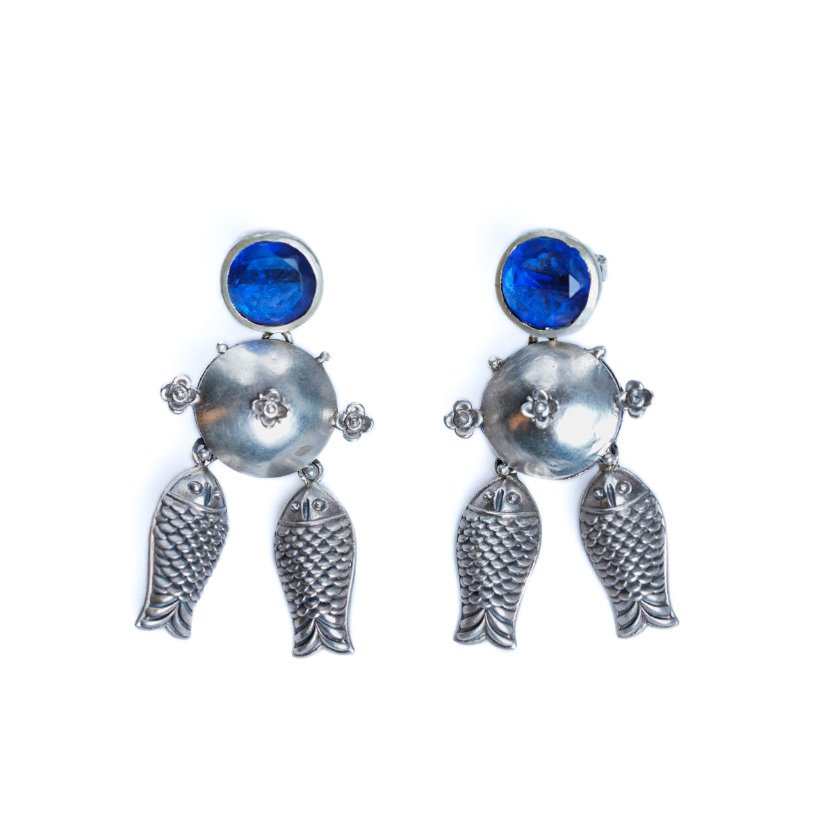 neel mahaseer silver earrings by moha